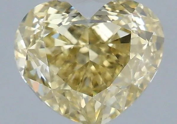 1.05ct HEART Fancy Intense Yellow VVS2 Coloured Lab diamond
