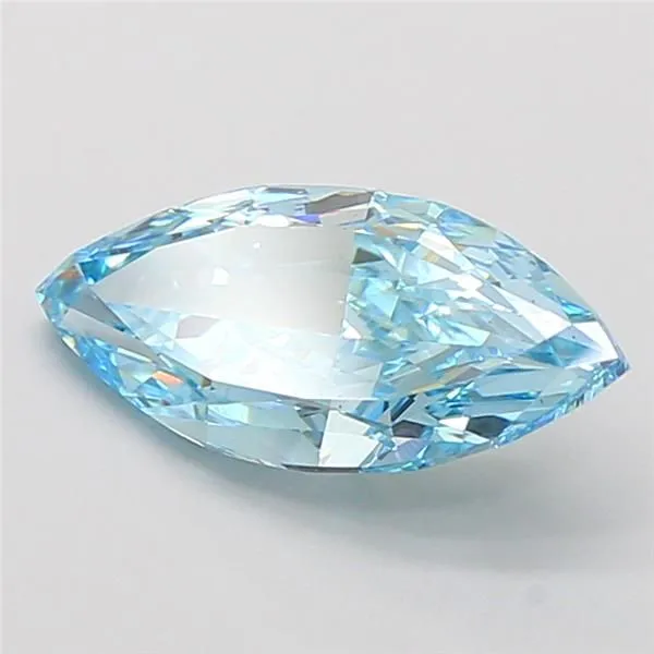 2.50ct MARQUISE Fancy Vivid Blue VS1 Coloured Lab diamond