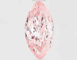 0.91ct MARQUISE Fancy Intense Pink VVS2 Coloured Lab diamond