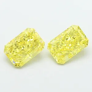 1.01ct RADIANT Fancy Vivid Yellow VS1 Coloured Lab diamond