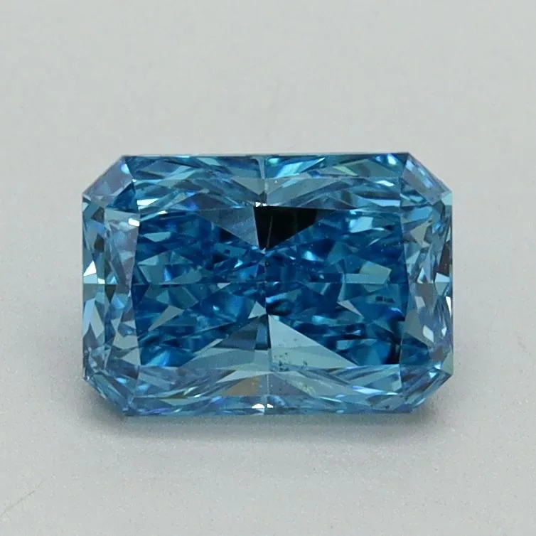 1.03ct RADIANT Fancy Vivid Blue VS2 Coloured Lab diamond