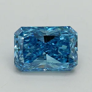 1.03ct RADIANT Fancy Vivid Blue VS2 Coloured Lab diamond