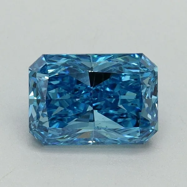 1.03ct RADIANT Fancy Vivid Blue VS2 Coloured Lab diamond