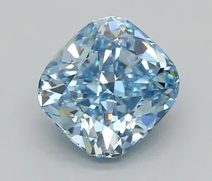 1.07ct CUSHION Fancy Vivid Blue VVS2 Coloured Lab diamond