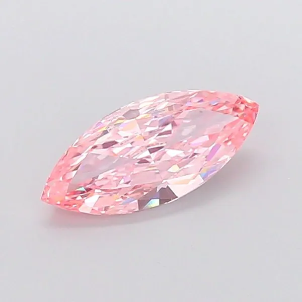 2ct MARQUISE Fancy Vivid Pink VS1 Coloured Lab diamond