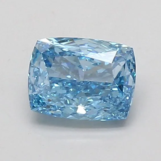 0.89ct CUSHION Fancy Vivid Blue VVS2 Coloured Lab diamond