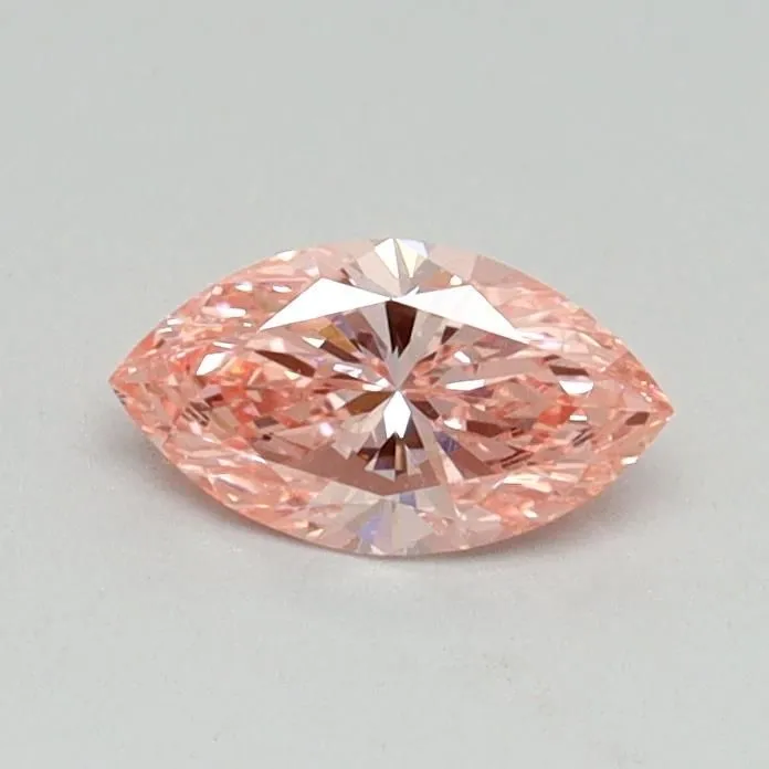 0.37ct MARQUISE Fancy Vivid Pink VVS2 Coloured Lab diamond