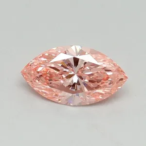 0.37ct MARQUISE Fancy Vivid Pink VVS2 Coloured Lab diamond