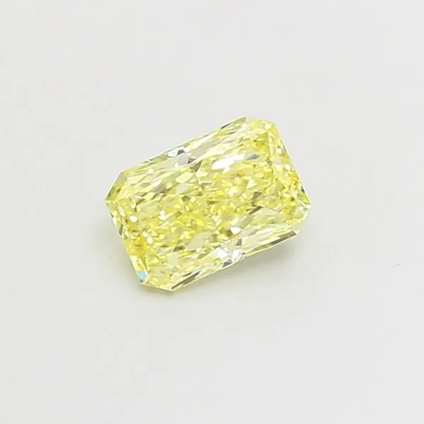 0.82ct RADIANT Fancy Yellow VS2 Coloured Lab diamond