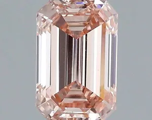 1.01ct EMERALD Fancy Intense Pink VS1 Coloured Lab diamond