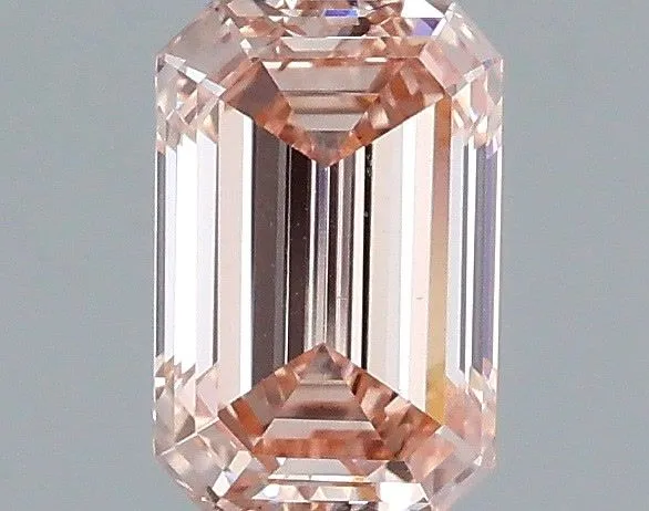 1.01ct EMERALD Fancy Intense Pink VS1 Coloured Lab diamond