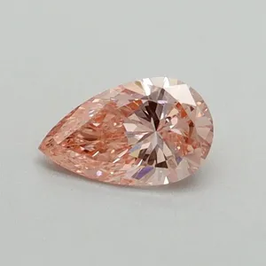 0.34ct PEAR Fancy Vivid Pink VS2 Coloured Lab diamond
