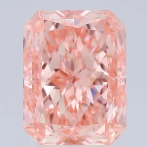 1.04ct RADIANT Fancy Vivid Pink VVS2 Coloured Lab diamond