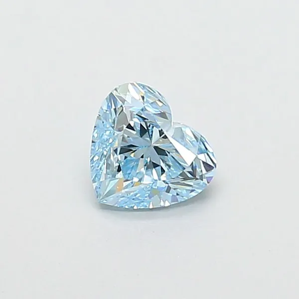 1.02ct HEART Fancy Intense Blue VVS2 Coloured Lab diamond