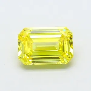 1.03ct EMERALD Fancy Vivid Yellow VVS1 Coloured Lab diamond