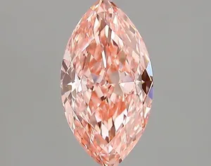 1.25ct MARQUISE Fancy Vivid Pink VVS2 Coloured Lab diamond