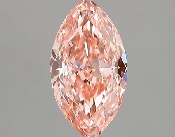 1.25ct MARQUISE Fancy Vivid Pink VVS2 Coloured Lab diamond