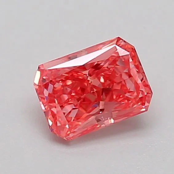 0.66ct RADIANT Fancy Vivid Pink VS1 Coloured Lab diamond