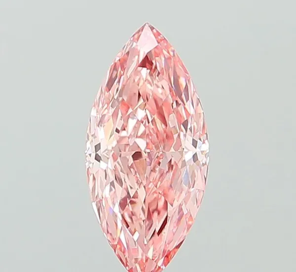 1.51ct MARQUISE Fancy Vivid Pink VVS2 Coloured Lab diamond