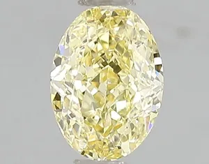 1.09ct OVAL Fancy Intense Yellow VS2 Coloured Lab diamond