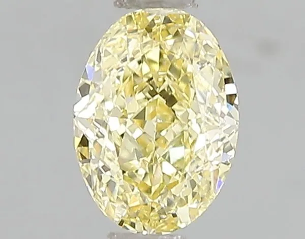 1.09ct OVAL Fancy Intense Yellow VS2 Coloured Lab diamond