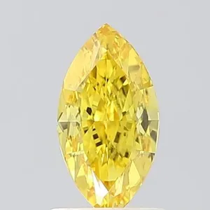 1.03ct MARQUISE Fancy Vivid Yellow VS1 Coloured Lab diamond