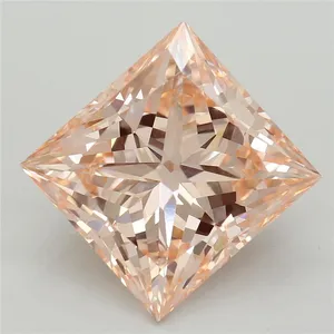 5.18ct PRINCESS Fancy Intense Pink VVS2 Coloured Lab diamond