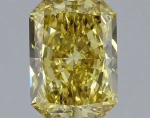 1.06ct RADIANT Fancy Intense Yellow VS1 Coloured Lab diamond