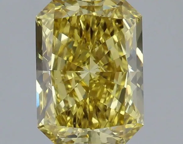 1.06ct RADIANT Fancy Intense Yellow VS1 Coloured Lab diamond