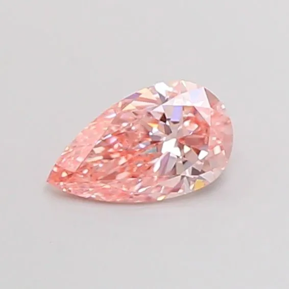 0.99ct PEAR Fancy Vivid Pink VS1 Coloured Lab diamond