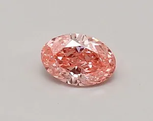 0.35ct OVAL Fancy Vivid Pink VVS2 Coloured Lab diamond