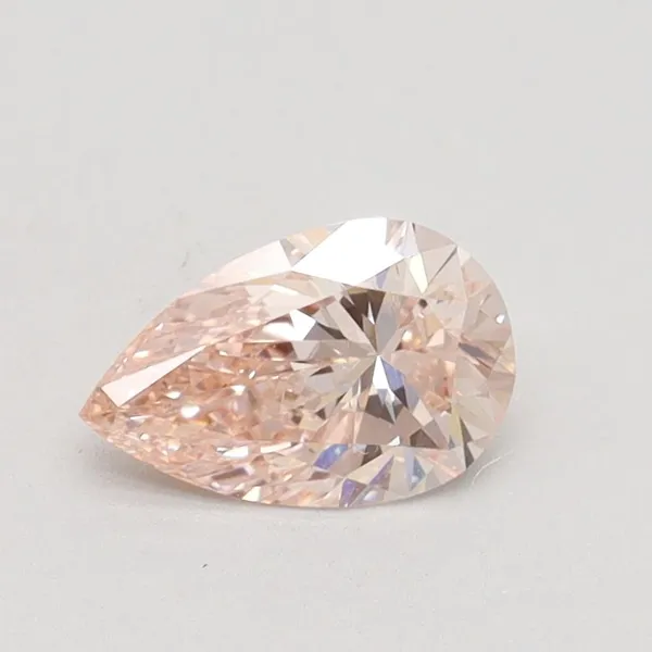 0.55ct PEAR Fancy Light Pink VS1 Coloured Lab diamond
