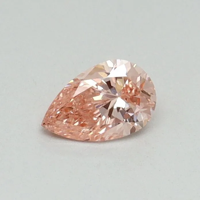 0.30ct PEAR Fancy Vivid Pink VS1 Coloured Lab diamond