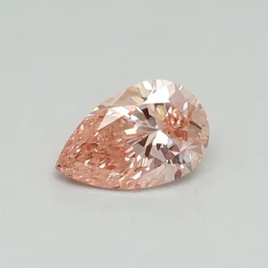 0.3ct PEAR Fancy Vivid Pink VS1 Coloured Lab diamond