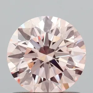 0.97ct ROUND Fancy Pink VS2 Coloured Lab diamond