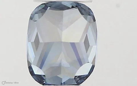 0.37ct CUSHION Fancy Vivid Blue VVS1 Coloured Lab diamond