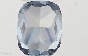 0.37ct CUSHION Fancy Vivid Blue VVS1 Coloured Lab diamond