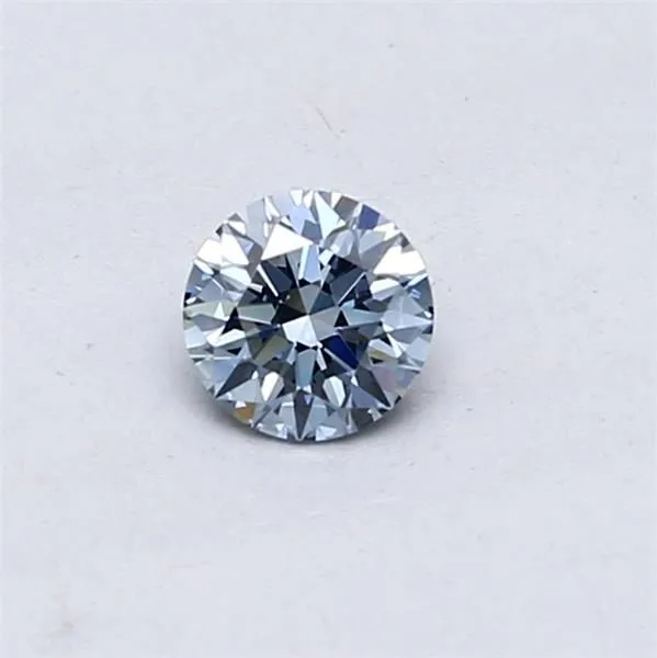 0.3ct ROUND Fancy Vivid Blue VS1 Coloured Lab diamond