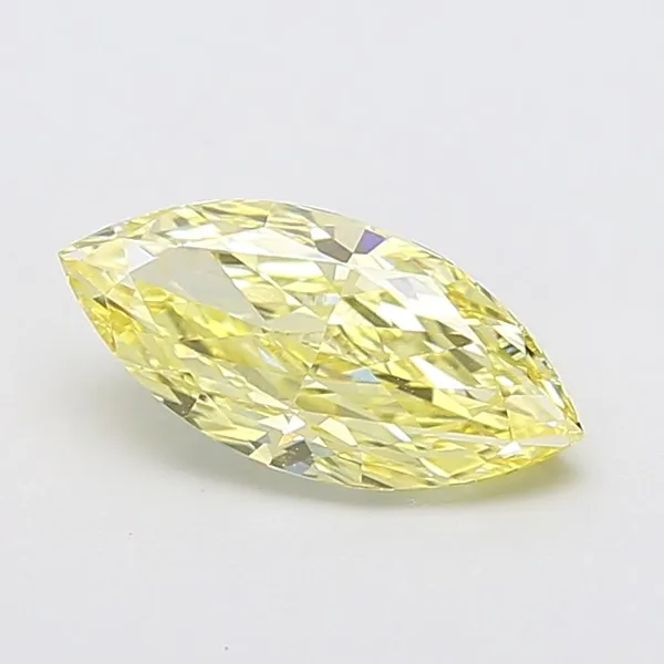 2.01ct MARQUISE Fancy Yellow VVS2 Coloured Lab diamond