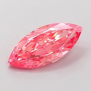 1.61ct MARQUISE Fancy Vivid Pink VVS2 Coloured Lab diamond