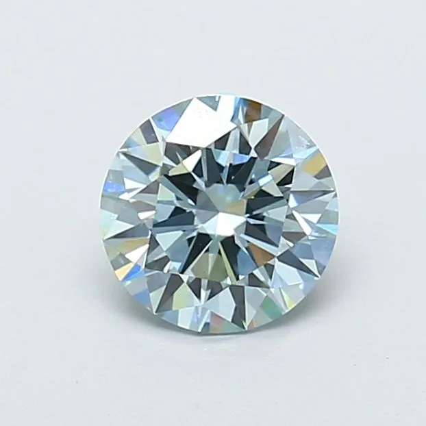 1.05ct ROUND Fancy Intense Blue VS1 Coloured Lab diamond