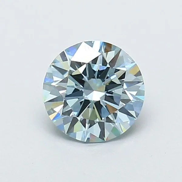 1.05ct ROUND Fancy Intense Blue VS1 Coloured Lab diamond