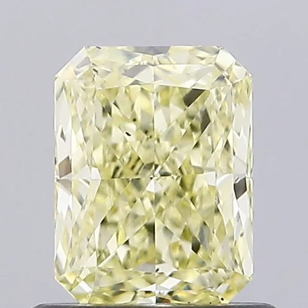 0.83ct RADIANT Fancy Yellow VS2 Coloured Lab diamond