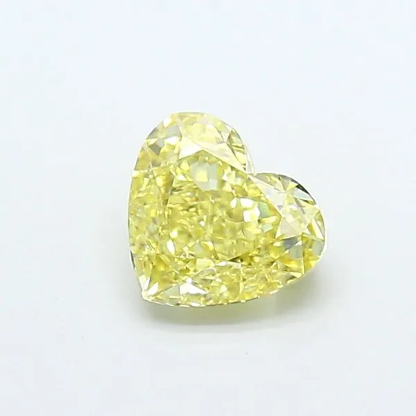 1.29ct HEART Fancy Intense Yellow VS1 Coloured Lab diamond