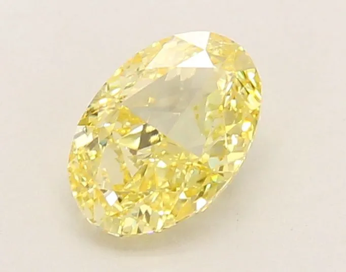 1.02ct OVAL Fancy Yellow VVS2 Coloured Lab diamond