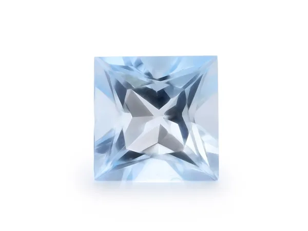 2.27ct Blue Aquamarine, Square cut gemstone