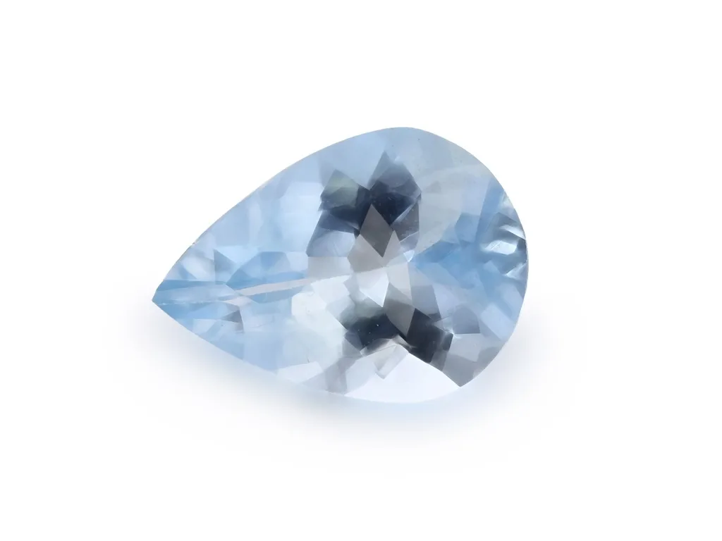 1.5ct Blue Aquamarine, Pear Shape gemstone
