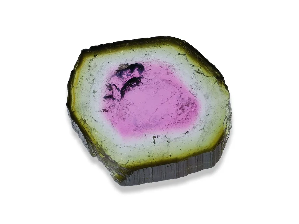 4.95ct Parti Tourmaline, Free Form gemstone