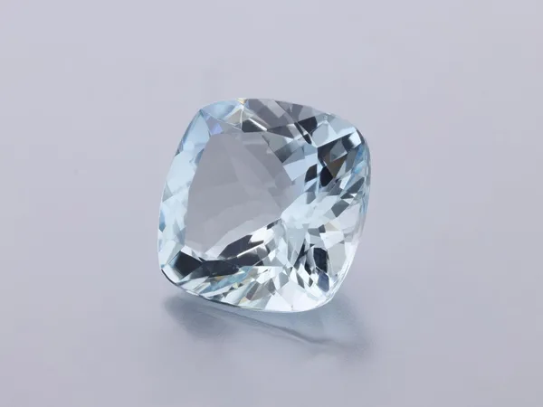 3.66ct Blue Aquamarine, Cushion cut gemstone