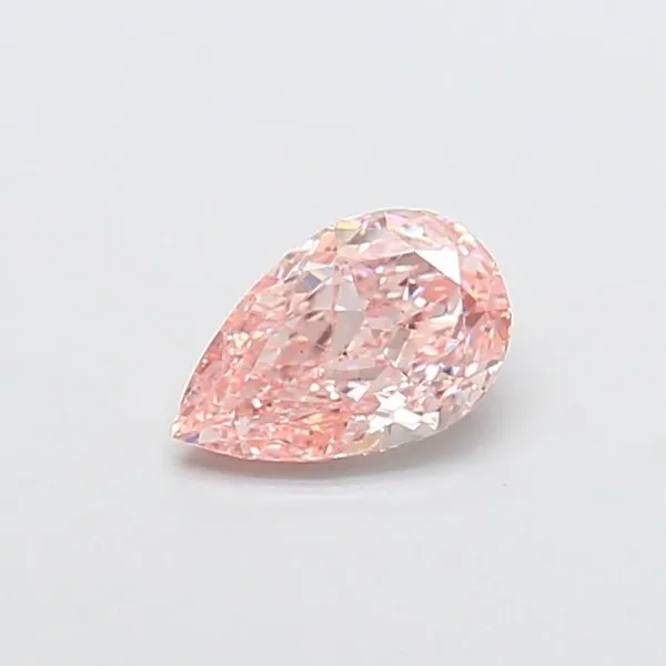 0.92ct PEAR Fancy Intense Pink VS2 Coloured Lab diamond